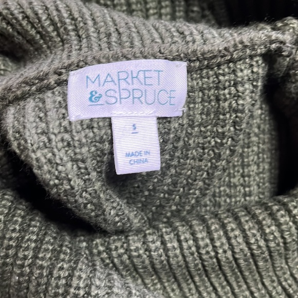 Market & Spruce Sharon Cowl Neck Waffle Stitch Sweater - Picture 3 of 8